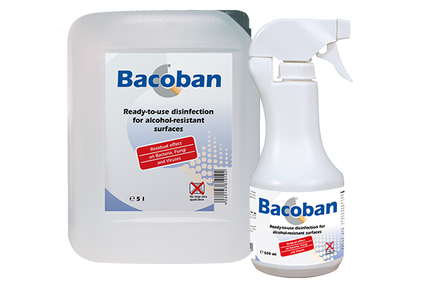 Bacoban® Solution prête à l'emploi pour la désinfection des surfaces résistantes à l'alcool