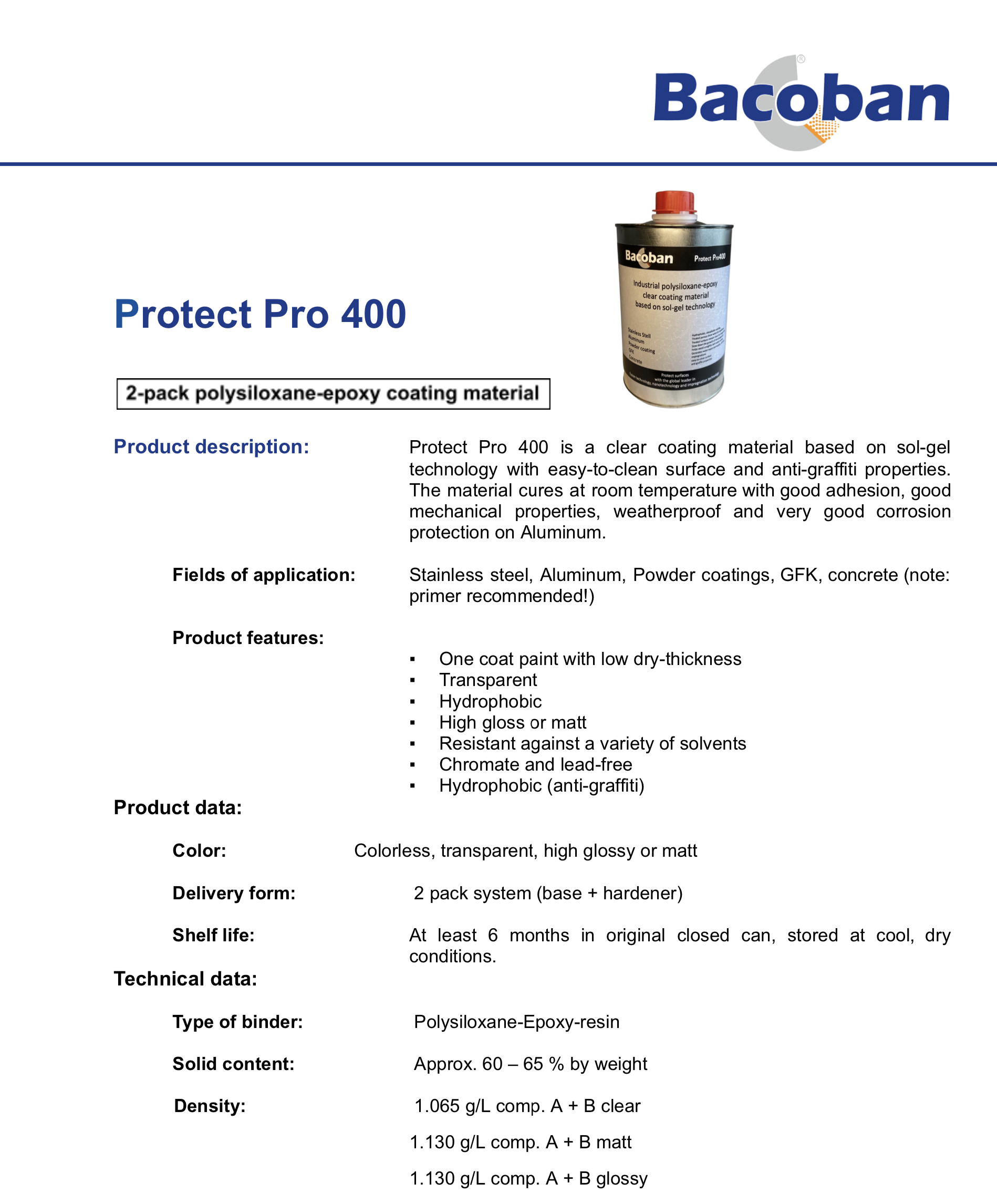 Protect Pro 400 details